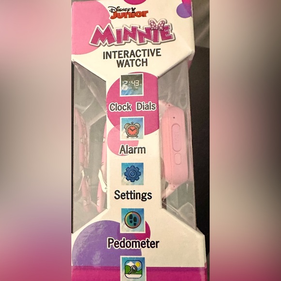 NWT Minnie Mouse Kid's Touch Screen Pink Silicone Strap Smart Watch - Picture 3 of 5